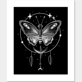 Magic Butterfly Tattoo Art Insect Gothic Posters and Art